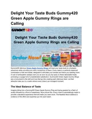 Delta 9 THC Gummies | Delta 9 THC Rings & Belts gummies | Gummy 420