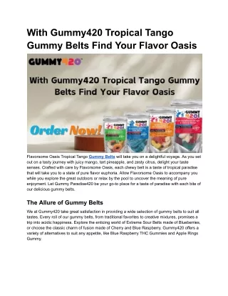 Delta 9 THC Gummies | Delta 9 THC Rings & Belts gummies | Gummy 420