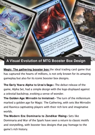 A Visual Evolution of MTG Booster Box Design