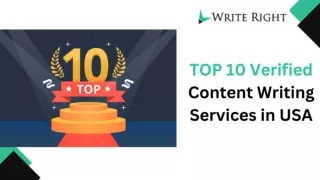 TOP 10 Verified Content Writing Services in USA