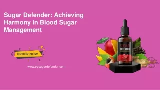 Unlocking Holistic Wellness: Discover the Power of Sugar Defender