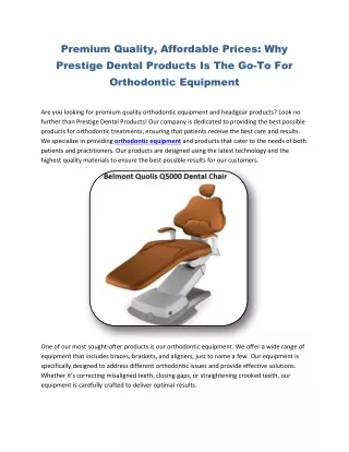 Dental Supplies