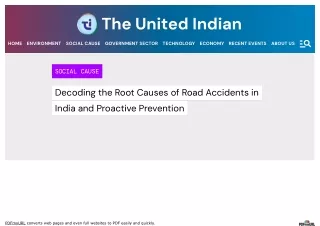 Causes Of Road Accidents In India