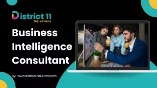 District 11 Solutions Business Intelligence Consultant Dubai.