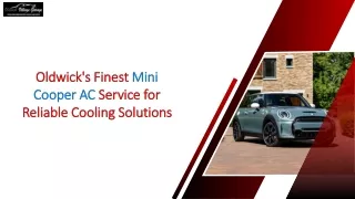 Oldwick's Finest Mini Cooper AC Service for Reliable Cooling Solutions