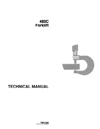 John Deere 480C Forklift Service Repair Manual