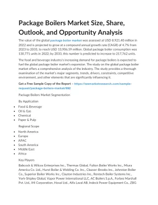 Package Boilers Market