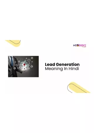 Lead Generation Meaning In Hindi