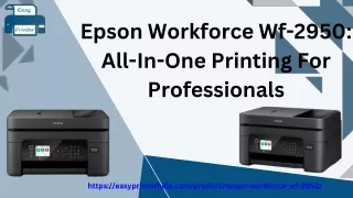 Epson Workforce Wf-2950 All-In-One Printing For Professionals