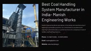 Coal Handling System Manufacturer in India, Best Coal Handling System Manufactur