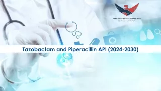 Tazobactam and piperacillin API