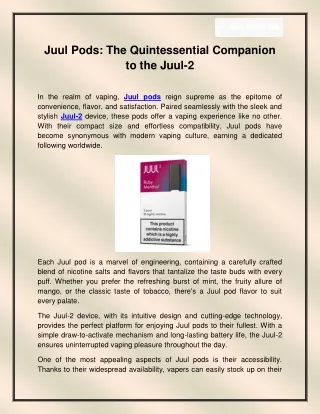 Juul pods