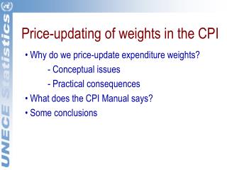 Price-updating of weights in the CPI