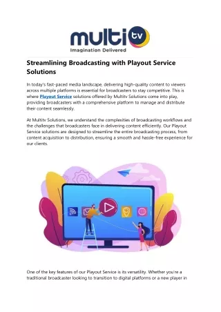 Streamlining Broadcasting with Playout Service Solutions