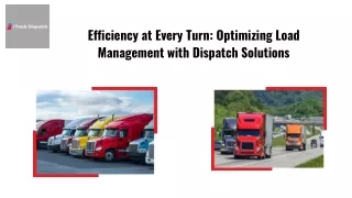 Efficiency at Every Turn: Optimizing Load Management with Dispatch Solutions