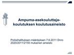 Ampuma-asekouluttaja-koulutuksen koulutusaineisto