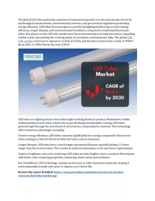 LED Tube Market: Drivers and Restraints Influencing Market Trends