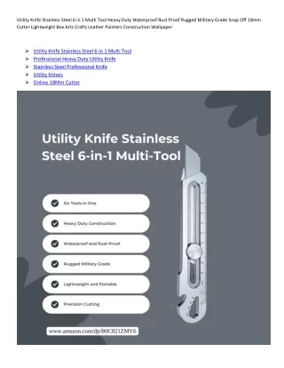 New Stainless Steel Utility Knife 18Mm Steel Wallpaper