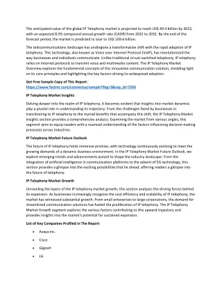 IP Telephony Market