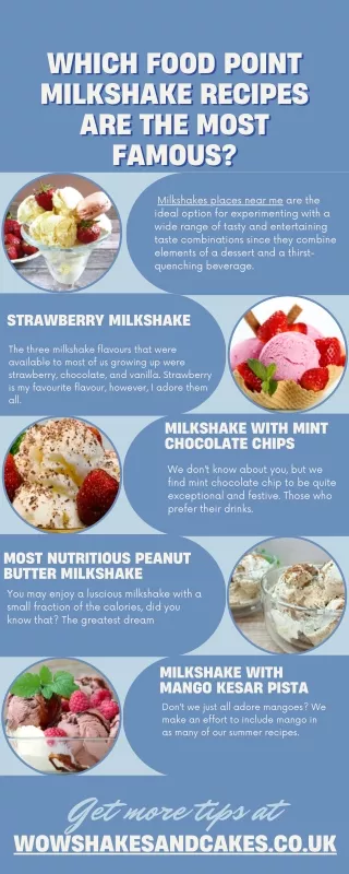 Which Food Point Milkshake Recipes Are the Most Famous