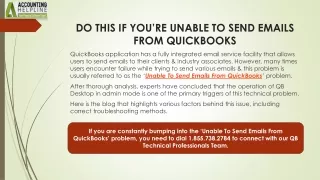 Easy Fixes for Unable to Send Emails from QuickBooks