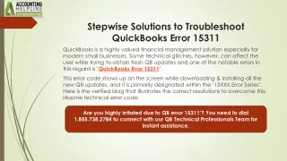 Effective Ways to Fix QuickBooks Error 15311: Expert Advice