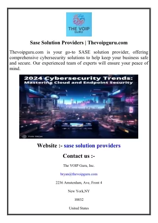 Sase Solution Providers  Thevoipguru.com