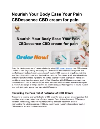 CBD Essence - The Most Trusted Small-Batch CBD Company