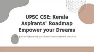 UPSC CSE_ Kerala Aspirants' Roadmap Empower your Dreams - Discover the Best Civil Services Academy of Kerala