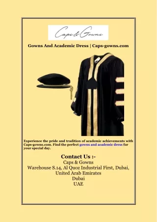 Gowns And Academic Dress  Caps gowns com