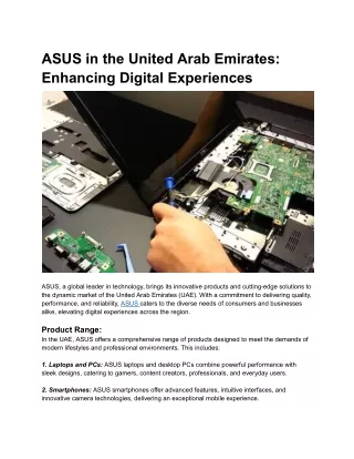 ASUS in the United Arab Emirates