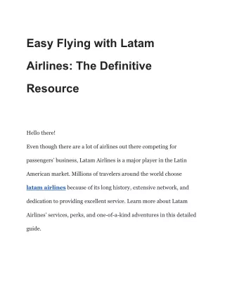 Discovering Diversity with Latam Airlines