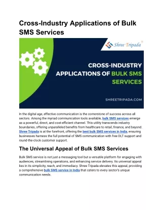 Cross-Industry Applications of Bulk SMS Services