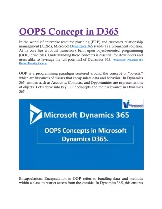 Dynamics 365 Online Training - D365 Finance and Operations Online Training