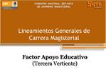 Lineamientos Generales de Carrera Magisterial