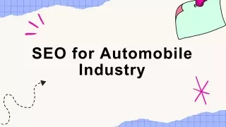 Driving Forward SEO Strategies for the Automotive Industry