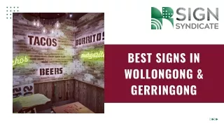 Signs in Wollongong & Gerringong