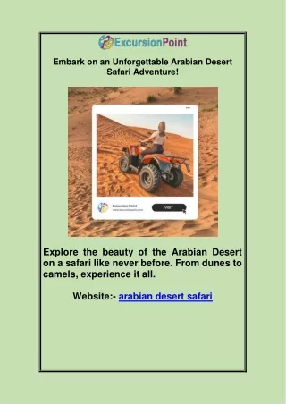 arabian desert safari