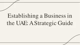 Setting up a company in the UAE