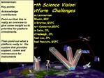 Earth Science Vision: Platform Challenges