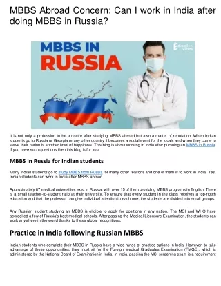 MBBS Russia