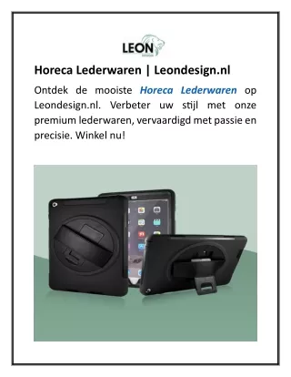 Horeca Lederwaren  Leondesign.nl