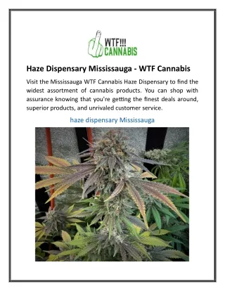 Haze Dispensary Mississauga