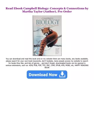 Download and Read online Campbell Biology: Concepts & Connections PDF By  Martha Taylor (Author),