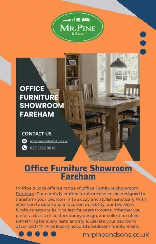 Office Furniture Showroom Fareham