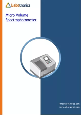 Micro-Volume-Spectrophotometer