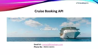 Cruise Booking API