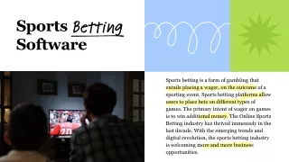 Tecpinion Sports Betting Software Experts