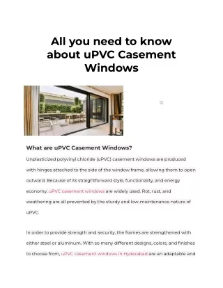 Best UPVC Tilt and Turn Windows Manufacturers & Suppliers in Hyderabad - Prakom