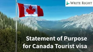 How to write SOP for Canada Tourist Visa